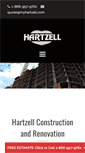 Mobile Screenshot of hartzellconstruction.com